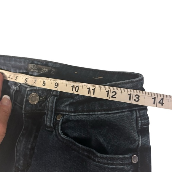 Prana Mid Rise Dark Wash Skinny Jeans Womens 26 - Picture 13 of 14